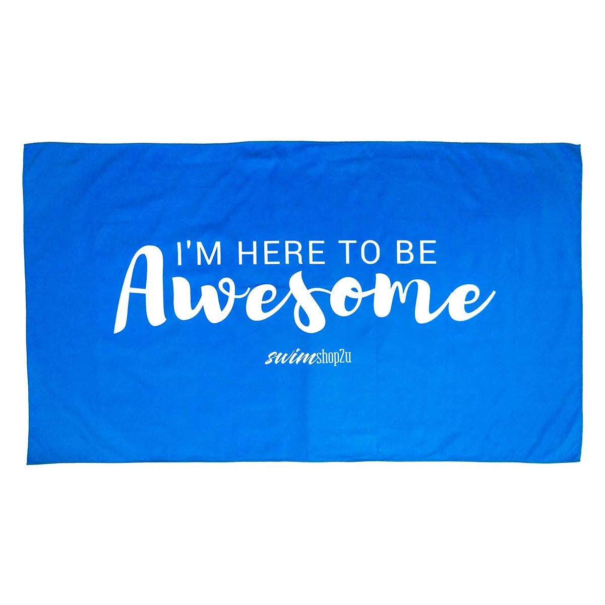 Swimshop2u.com I'm Here To Be Awesome Microfibre Towel (Blue) Accessories